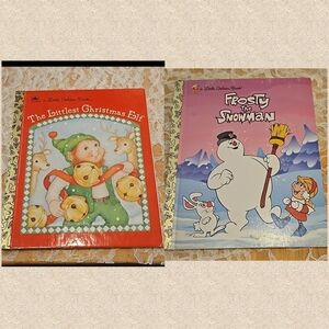 The Littlest Christmas Elf Little Golden Book & Frosty The Snowman Animated Book